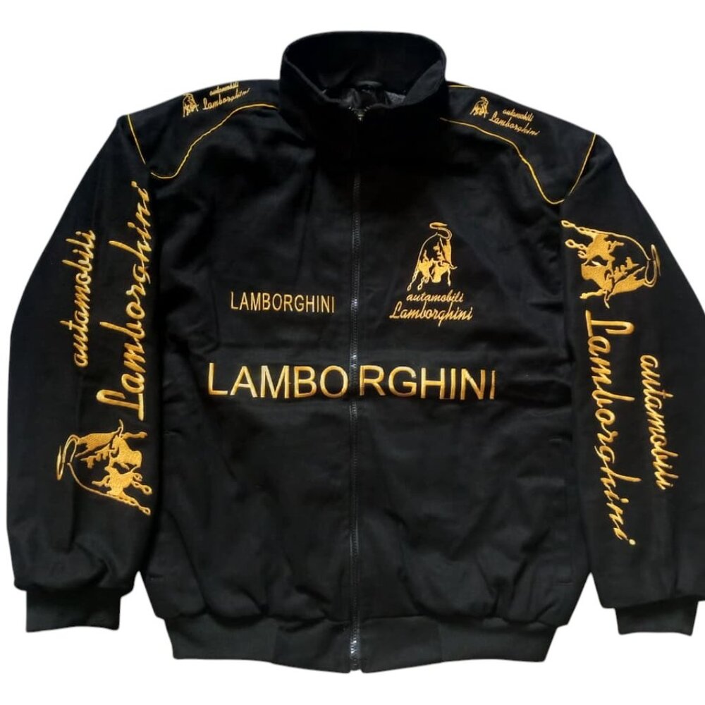 Vintage Lamborghini Racing Jacket Embroidered Unisex Size XL